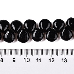 Natural Black Stone Beads Strands&nbsp;G-T138-129