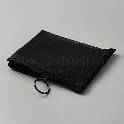 布製のペンケース  ペンバッグ  長方形  ブラック  125x100x8mm&nbsp;AJEW-WH0673-47