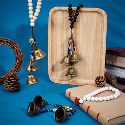 Wood Beaded Pendant Decoration&nbsp;HJEW-OC00019