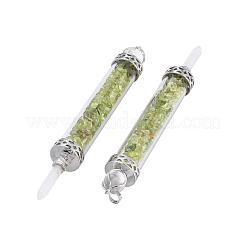 Natural Peridot Big Pointed Pendants&nbsp;G-F650-C10