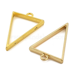 Rack Plating Alloy Triangle Open Back Bezel Pendants&nbsp;FIND-XCP0003-20
