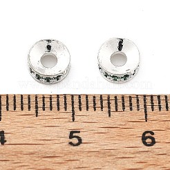 Brass Micro Pave Cubic Zirconia Spacer Beads&nbsp;KK-R216-13S-01
