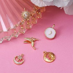 10Pcs 5 Style Brass Pendants&nbsp;KK-SZ0001-59G