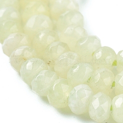 Dyed Natural Malaysia Jade Rondelle Beads Strands&nbsp;G-E316-2x4mm-51