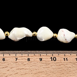 Natural Trochid Shell/Trochus Shell Beads Strands&nbsp;X-BSHE-A002-07