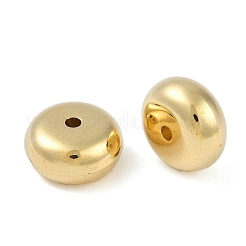 CCBプラスチックビーズ  ロンデル  ゴールドカラー  12.5x7mm  穴：2mm&nbsp;CCB-G020-11G