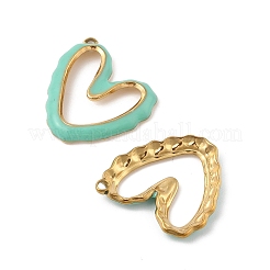 304 Stainless Steel Enamel Pendants&nbsp;STAS-P380-08G-02