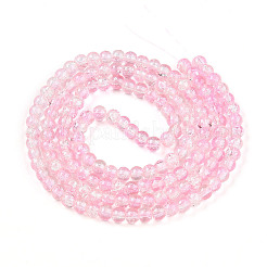 Spray Painted Crackle Glass Beads Strands&nbsp;CCG-Q002-6mm-01
