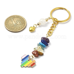 Rainbow Color Alloy Enamel Pendant Keychains&nbsp;KEYC-JKC00546