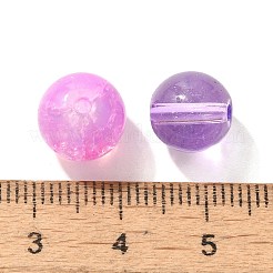 混合スタイルのガラスビーズ  ラウンド  ミディアム蘭  8~10mm&nbsp;GLAA-XCP0012-02C