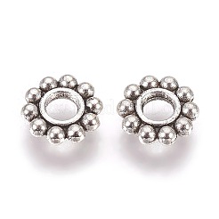 Tibetan Style Alloy Daisy Spacer Beads&nbsp;PALLOY-TAC0002-01AS