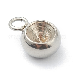Tarnish Resistant 202 Stainless Steel Pendant Rhinestone Settings&nbsp;STAS-F266-25P