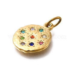 304 Stainless Steel Rhinestone Pendants&nbsp;STAS-R159-54G-01