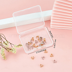 140Pcs 2 Colors Rack Plating Brass Ice Pick Pinch Bails&nbsp;KK-BBC0002-16