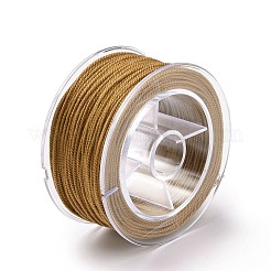 マクラメコットンコード  編組ロープ  プラスチックリール付き  壁掛け用  工芸  ギフト包装  ペルー  1.5mm  約21.87ヤード（20m）/ロール&nbsp;OCOR-H110-01C-18