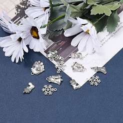 Christmas Mixed Style Tibetan Style Alloy Pendants&nbsp;TIBEP-F040-02AS