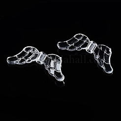 透明なアクリルビーズ  ウイング  透明  29x12x3.5mm  穴：1.8mm  約1220個/500g&nbsp;TACR-R1