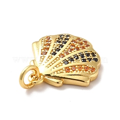 Rack Plating Brass Micro Pave Cubic Zirconia Pendants&nbsp;KK-I688-10G