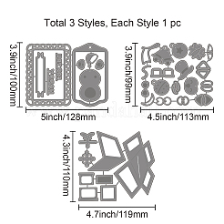 Christmas Animal Box Carbon Steel Cutting Dies Stencils&nbsp;DIY-WH0309-1226