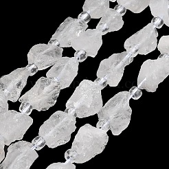 Natural Quartz Crystal Beads Strands&nbsp;GG-CBA0B77-A27-02