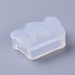 食品グレードのシリコンモールド  レジン型  UVレジン用  エポキシ樹脂ジュエリー作り  クラウン  ホワイト  19x27x8mm  内径：16x23mm&nbsp;LS-DIY-L026-030