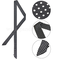 Polka Dot Pattern Polyester Long Silk Scarf for Women Girls&nbsp;AJEW-WH20042-79D