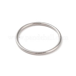 304ステンレススチール指輪  キュービックジルコニア付き  ステンレス鋼色  1mm  usサイズ6 3/4(17.1mm)&nbsp;RJEW-C071-02P