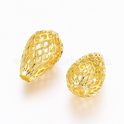 Rack Plating Brass Filigree Beads&nbsp;KK-D530-09G
