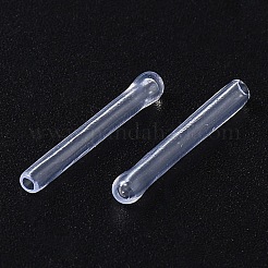 ゴム製エンドキャップ  先端カバー  スクリューボルトパイプ用スクリュープロテクター  透明  18x2mm  穴：1.2mm&nbsp;FIND-WH0139-434