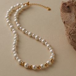 Vintage Shell Pearl Round Beaded Collar Necklaces for Women&nbsp;CD1286