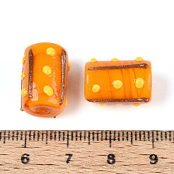 Handmade Gold Foil Glass Bumpy Beads&nbsp;LAMP-ZX003-12-07