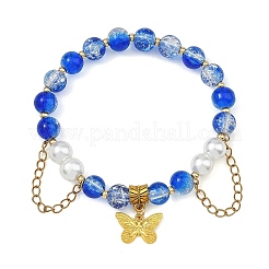 Alloy Butterfly Charm Bracelets&nbsp;BJEW-JB14139-02