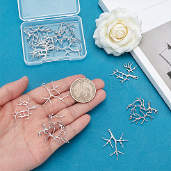 12Pcs 3 Colors Brass Pendants&nbsp;KK-PH0015-21