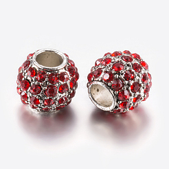 Alloy Rhinestone European Beads&nbsp;PALLOY-F200-03