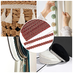Braided Polyester Lace Trim&nbsp;OCOR-WH0079-23B