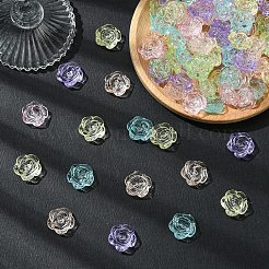 120Pcs 6 colors Transparent Acrylic Beads&nbsp;OACR-YW0002-33