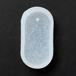 Imitation Embedded Rhinestone Rounded Rectangle Pendant Silicone Molds&nbsp;DIY-I090-13