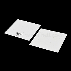 Smiling Face Paper Earrings Necklace Display Cards&nbsp;FIND-T072-01C-01