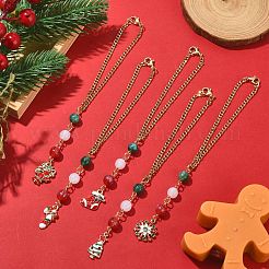 Christmas Alloy Enamel Pendant Decorations&nbsp;HJEW-JM01153