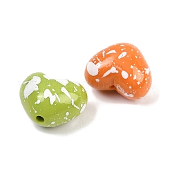 Spray Painted Opaque Acrylic Beads&nbsp;OACR-A040-04B