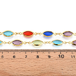 Brass Oval Link Chains&nbsp;CHC-N023-10D-G