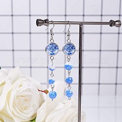 Diyリンクの作成  半円形の宝石カボションと304ステンレススチールのカボションコネクタセッティング付き  125x115x11.5mm&nbsp;DIY-PH0026-35P