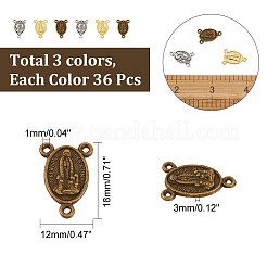 108Pcs 3 Colors Alloy Chandelier Component Links&nbsp;FIND-AR0002-46