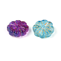 Baking Paint Transparent Glass Beads&nbsp;DGLA-N018-15