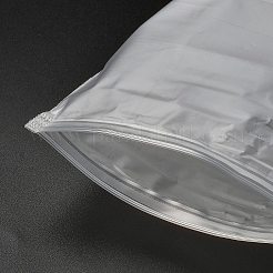 透明なPE製ジュエリー用ジップトップ収納袋  ポータブルジュエリーオーガナイザーポーチ  長方形  透明  25.4x17x0.15cm&nbsp;ABAG-H114-01I