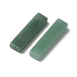 天然石グリーンアベンチュリンペンダント  長方形チャーム  41~45.5x9.5~10.5x5.5~6mm  穴：2~3mm&nbsp;G-D350-03E