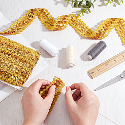 Sparkle Style Purl Polyester Ribbons&nbsp;OCOR-WH0074-38
