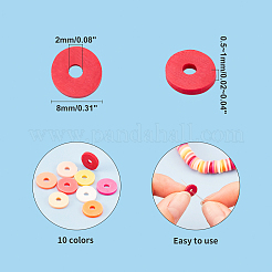 Handmade Polymer Clay Beads&nbsp;CLAY-PH0001-31E-03