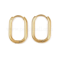 304 Stainless Steel Oval Hoop Earrings&nbsp;EJEW-K268-36G
