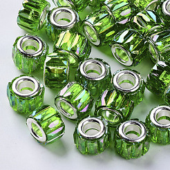 Transparent Resin European Beads&nbsp;RPDL-Q023-A-B